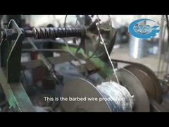 سلك ذو الشوكة من الفولاذ المغلي المغمور بالحرارة مقاس 12 لسياج الأمن