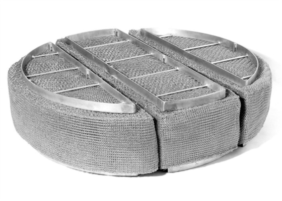 Ss 304 Demister Pad تحسين كفاءة التصفية مع تصنيف تصفية 99.9٪