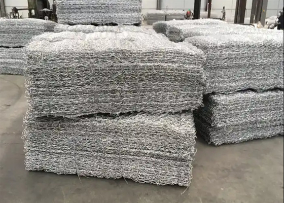 مربع حفرة PVC مغلفة غابيون صندوق الزنك مغلفة 220-270g