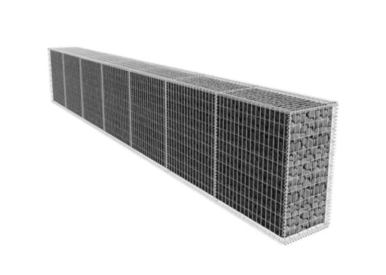 سلك حديدي ملفوف بالبي.في.سي. / غالبونيوم مربع للحماية من الفيضانات 80*100mm*2.8mm