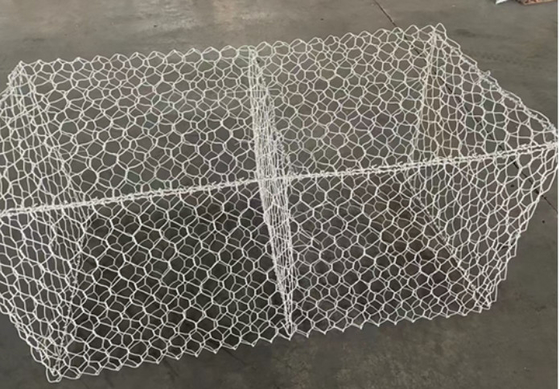 أسطوانات غابيون HDG من الفولاذ المنخفض الكربون 100 * 120mm لخط بوداري