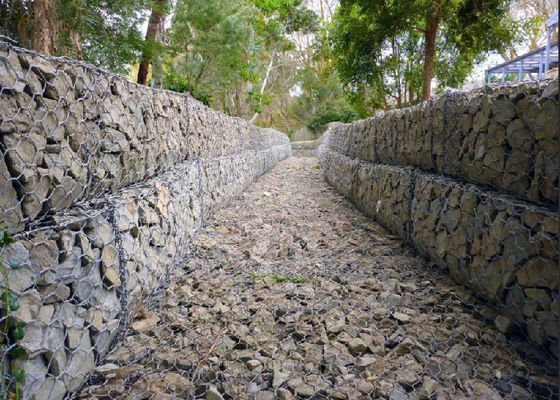 حرارة غطس غلفانيزيد غابيون سلك الشبكة مع فتحة الشبكة 80x100mm