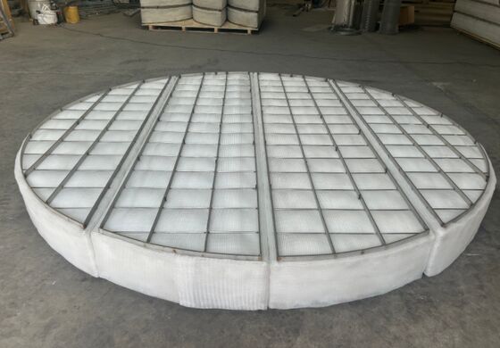 PP الخيوط الخيطية الشبكة Demister Pad SS304 الإطار لSO2 المطهرة الرطبة 3000mm
