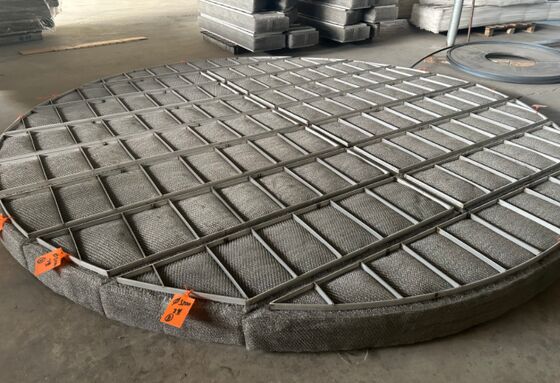 SS304 شبكة الأسلاك Demister وسادة قطر 500mm للحد من قطرات السائل من الغاز