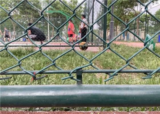 ISO Green PVC المغلفة شبكة سريعة المبارزة المؤقتة 4.0mm 60x60mm للحديقة