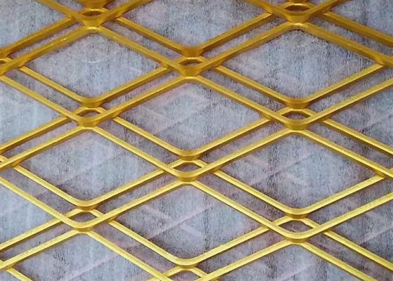 مسحوق المغلفة الماس هول ISO شبكة سلكية معدنية موسعة لمنصة سلم الخطوة